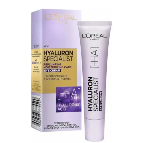 L'OREAL PARIS- HYALURON EXPERT, REPLUMPING MOISTURIZING EYE CREAM 15ml